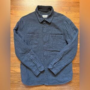 Men’s Taylor Stitch Quilted Shacket Blue Navy Size 38 Organic Cotton